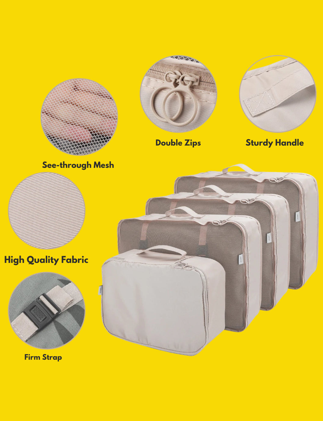 8/6pcs Travel Bag Organizer Set