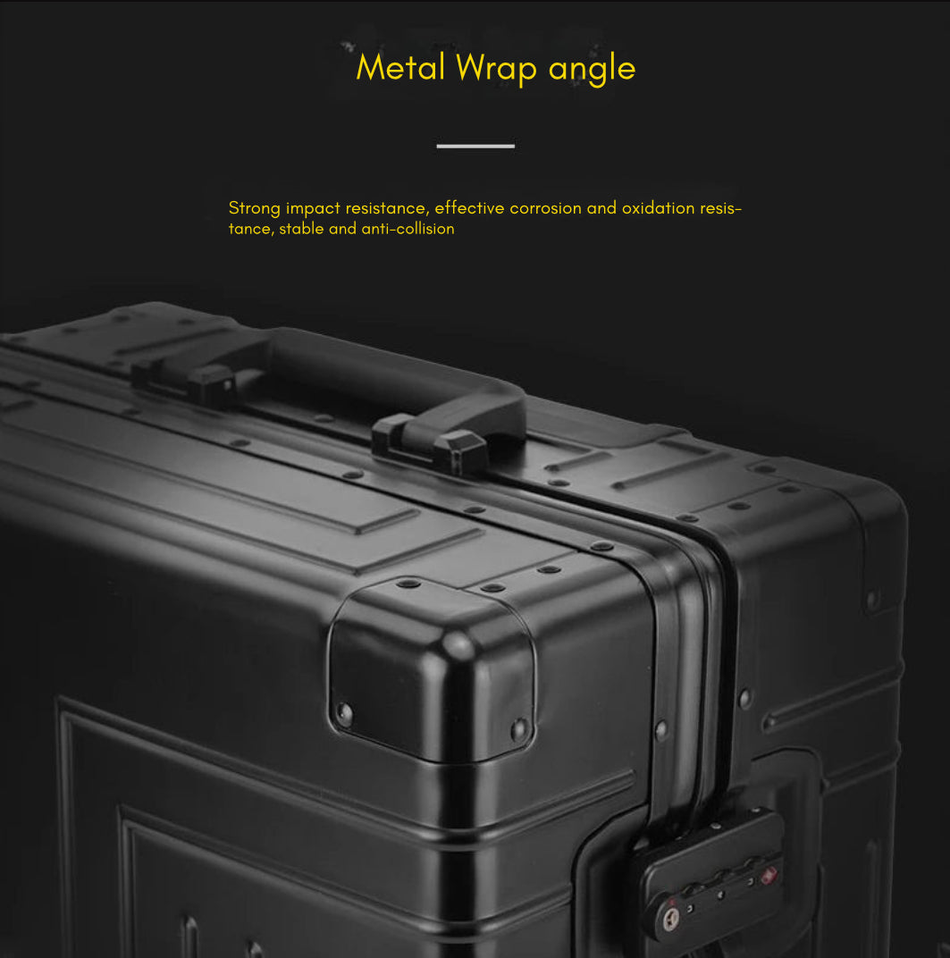 Aluminum Trolley Suitcase with Large Capacity