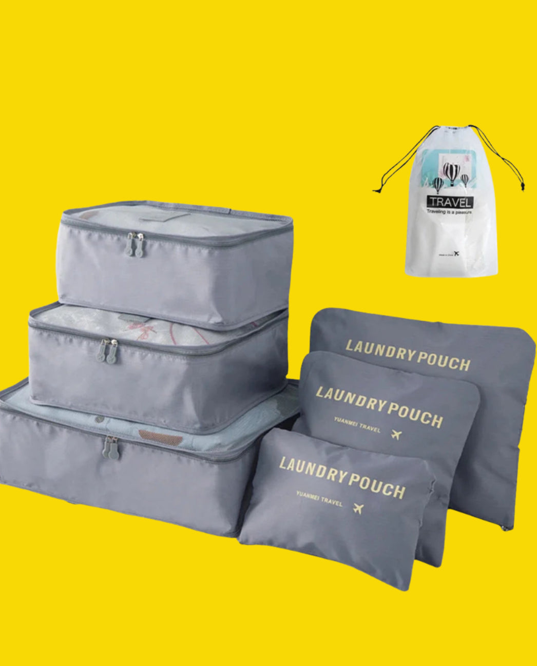 8/6pcs Travel Bag Organizer Set