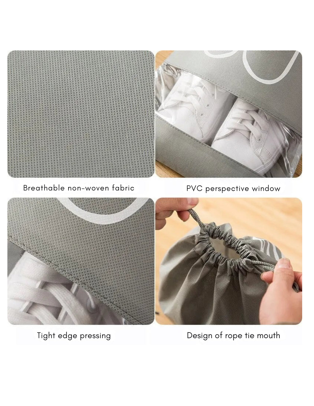 5pcs Shoe Storage Bag with Waterproof Capacity