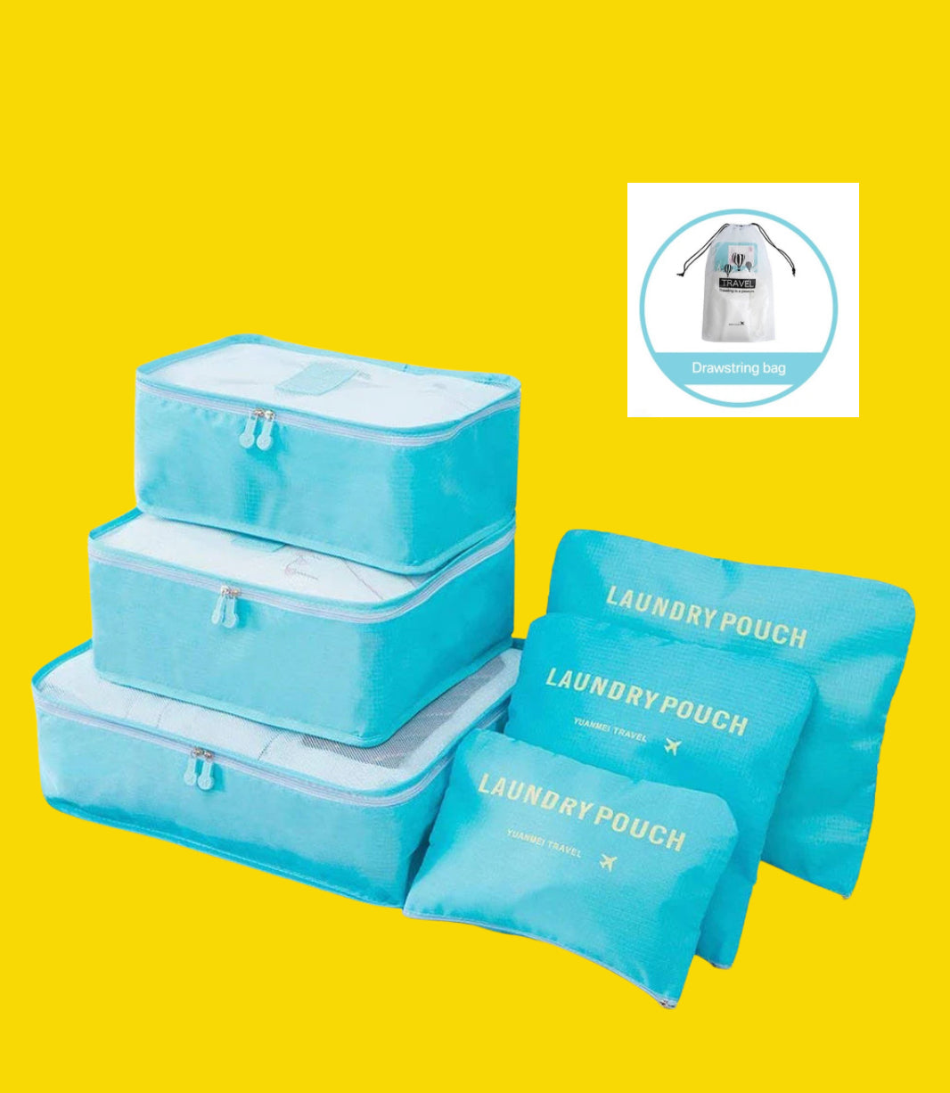 8/6pcs Travel Bag Organizer Set