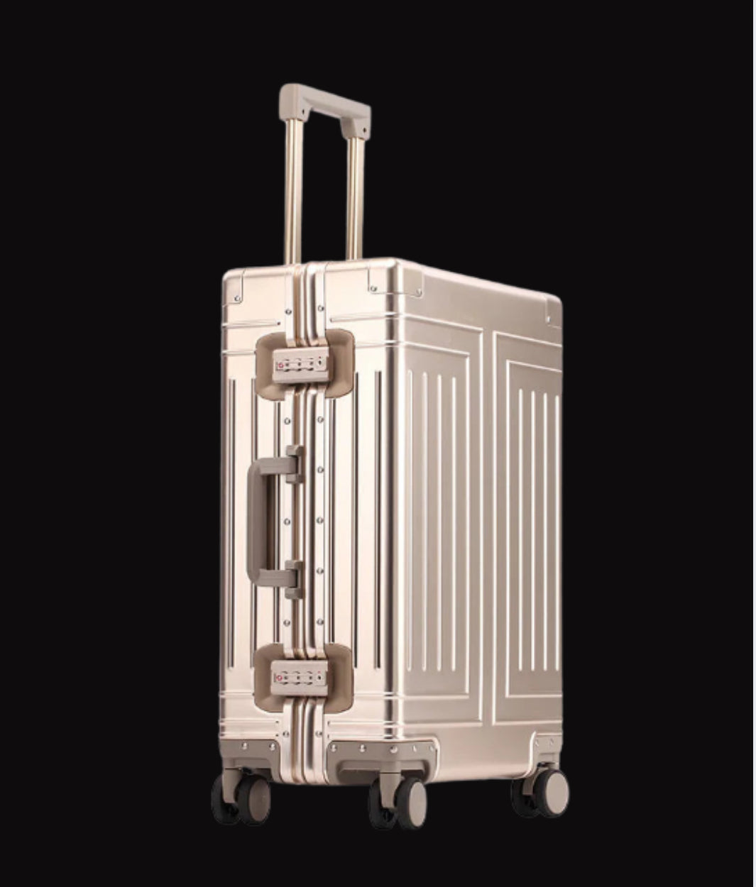 Aluminum Trolley Suitcase with Large Capacity