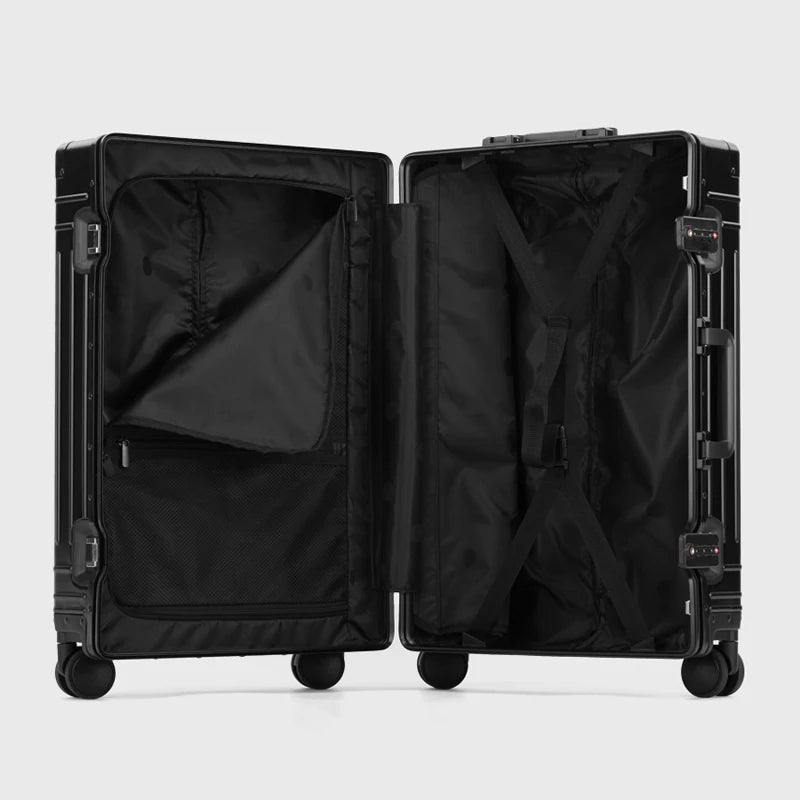 Aluminum Trolley Suitcase with Large Capacity