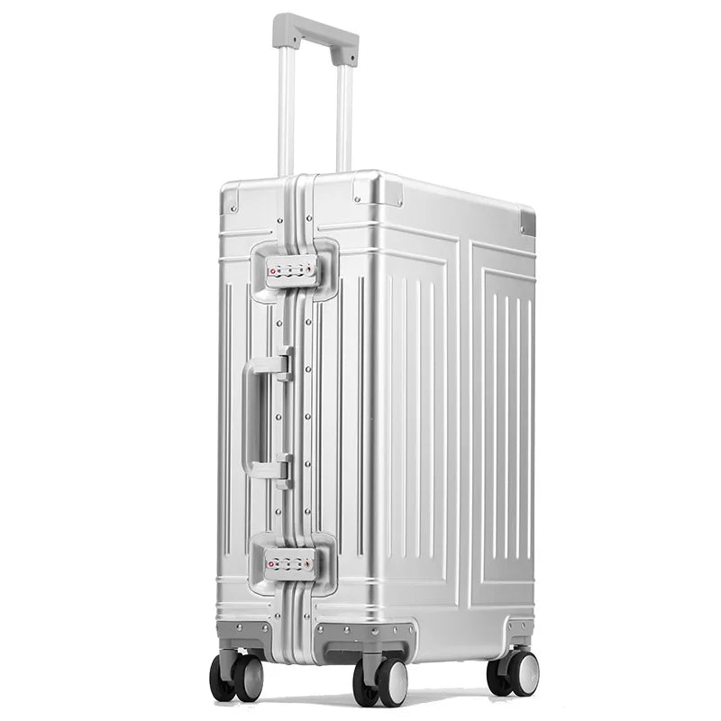 Aluminum Trolley Suitcase with Large Capacity