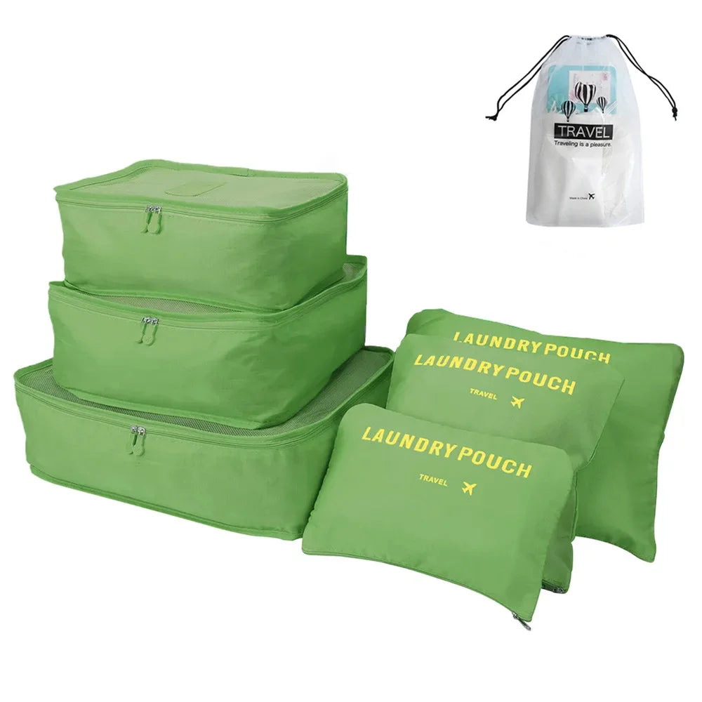 8/6pcs Travel Bag Organizer Set