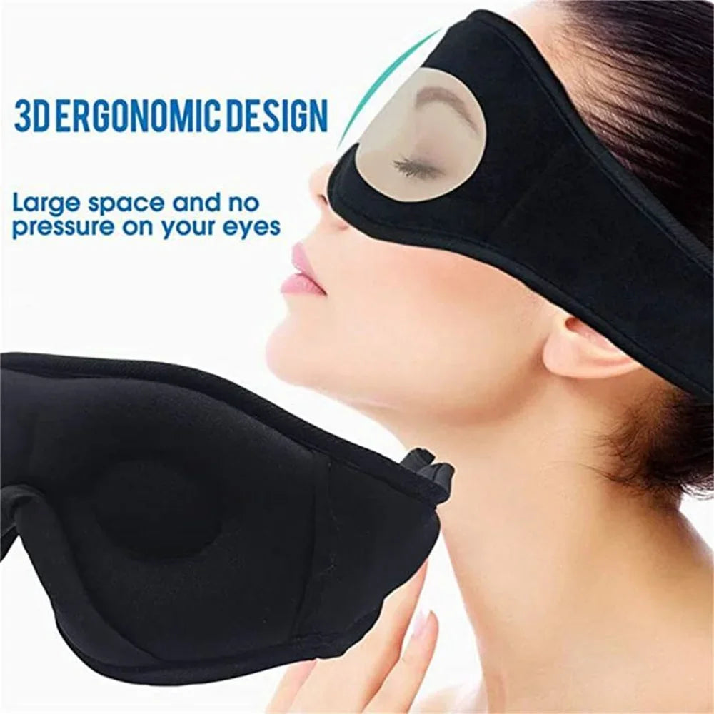 3D Eye Mask with Bluetooth Music Headphones