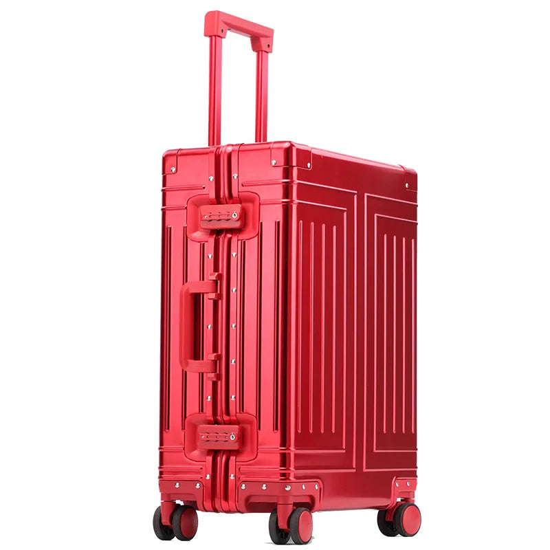 Aluminum Trolley Suitcase with Large Capacity