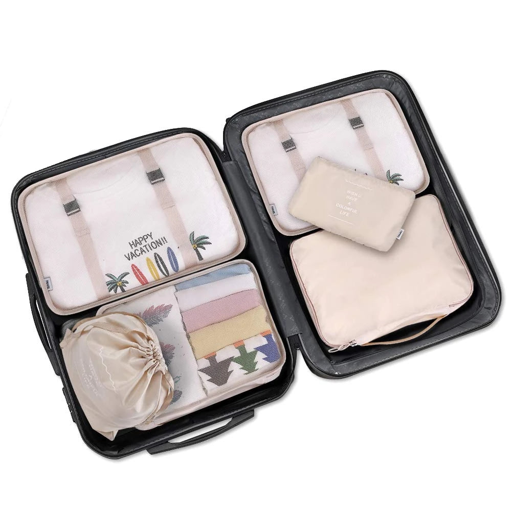 8/6pcs Travel Bag Organizer Set