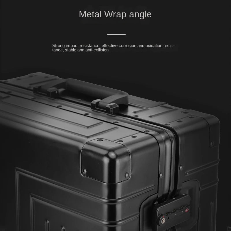 Aluminum Trolley Suitcase with Large Capacity
