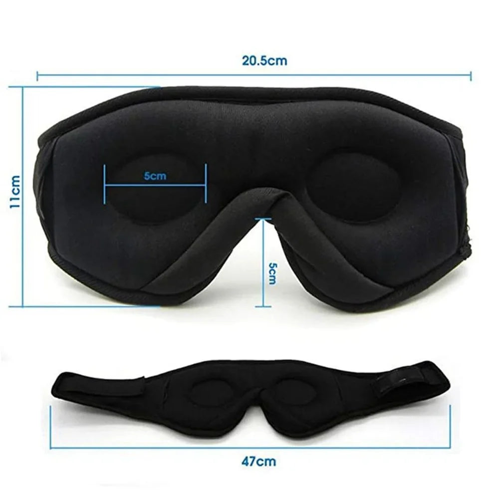 3D Eye Mask with Bluetooth Music Headphones