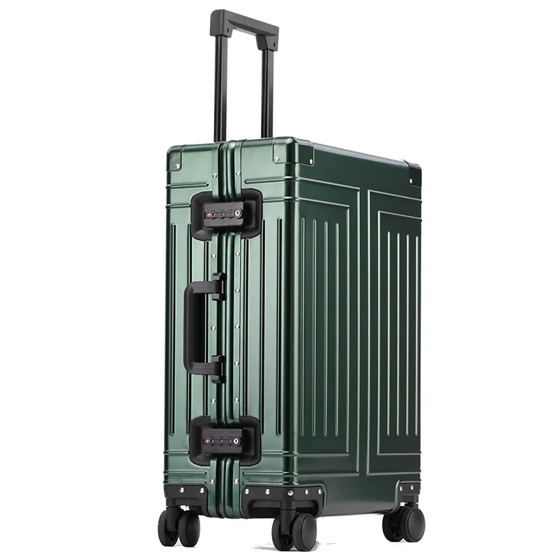 Aluminum Trolley Suitcase with Large Capacity