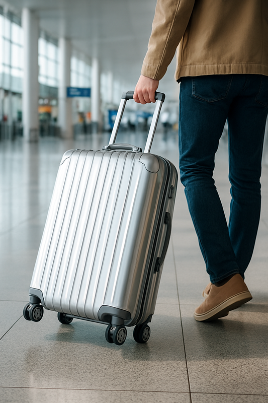 Aluminum Trolley Suitcase with Large Capacity