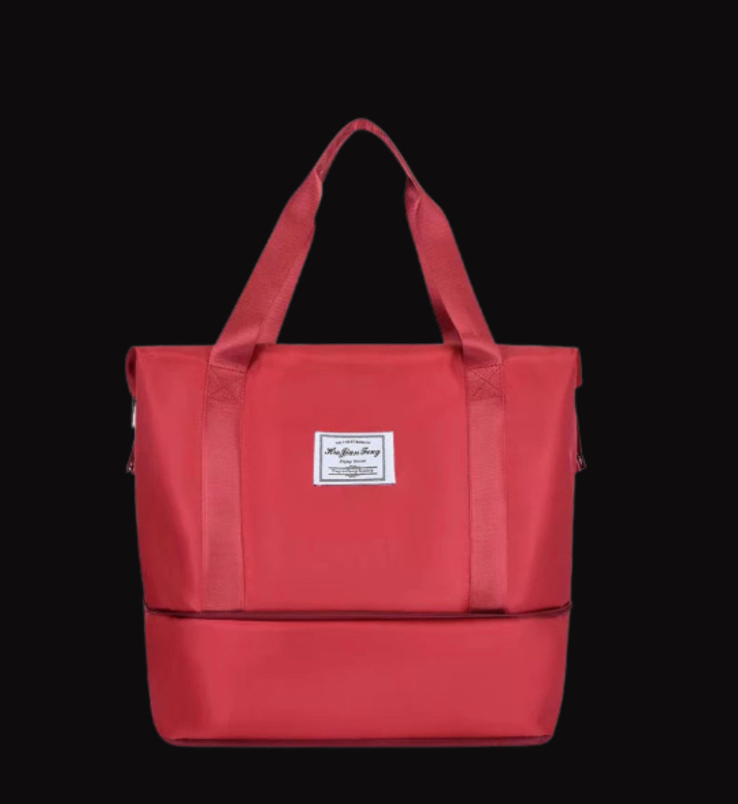 Travel Tote Bag with Expandable Capacity