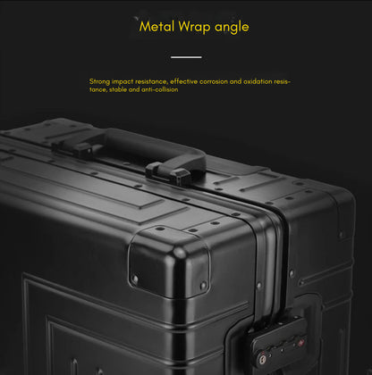 Aluminum Trolley Suitcase with Large Capacity