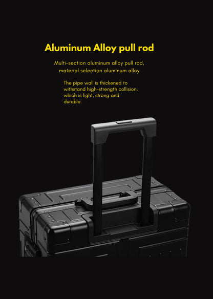Aluminum Trolley Suitcase with Large Capacity