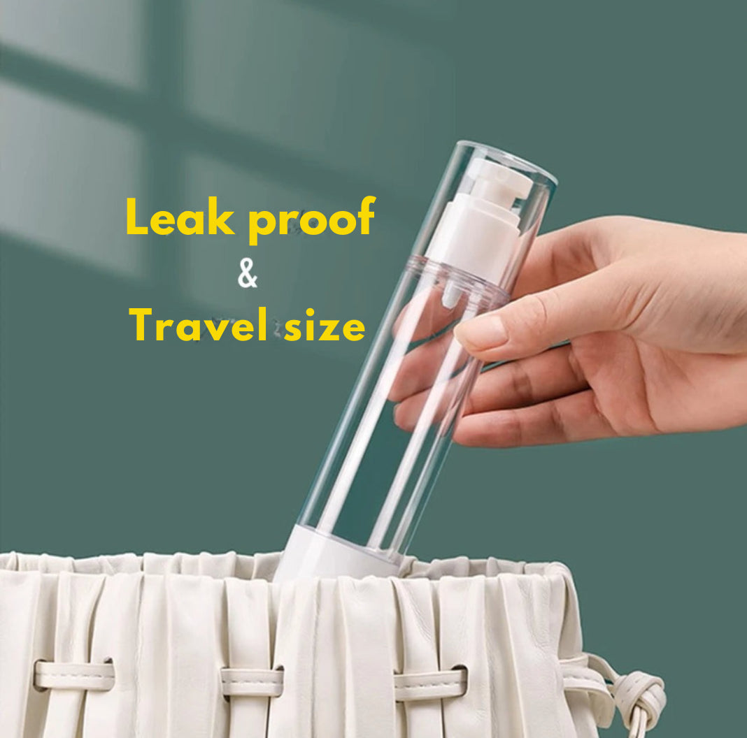 Travel Size Airless Pump Bottle for Toiletries