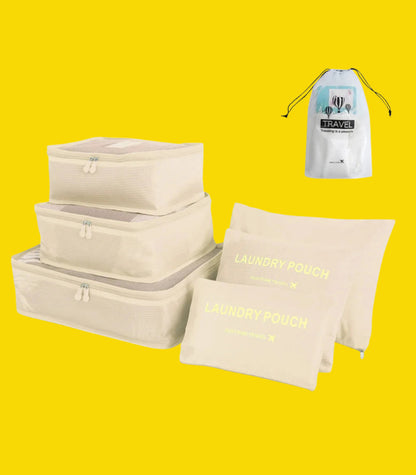 8/6pcs Travel Bag Organizer Set