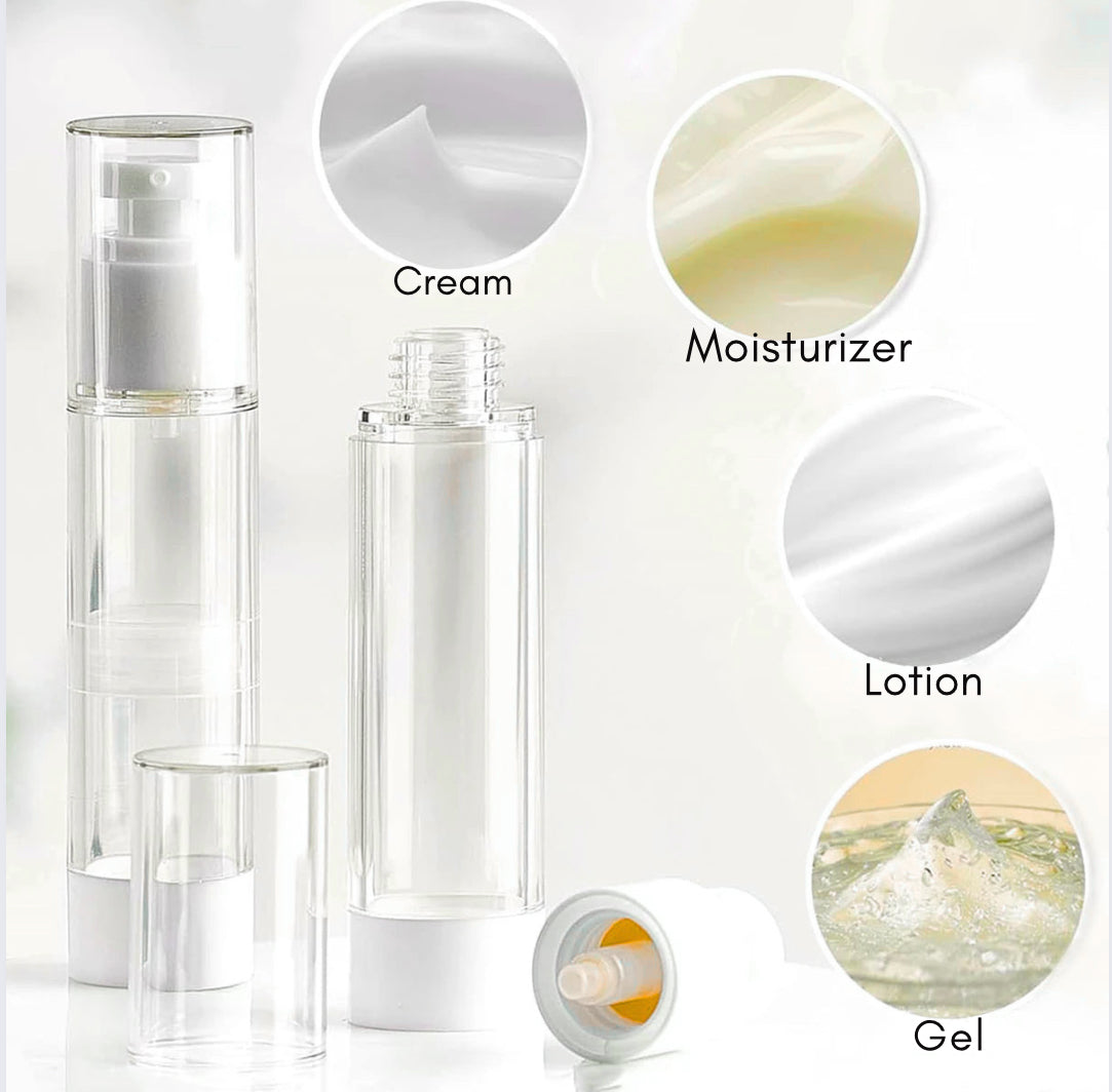 Travel Size Airless Pump Bottle for Toiletries