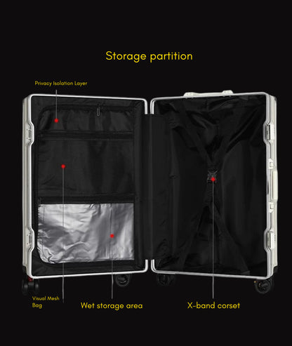 28-Inch Luggage with Brake Wheel/Cup Holder/USB