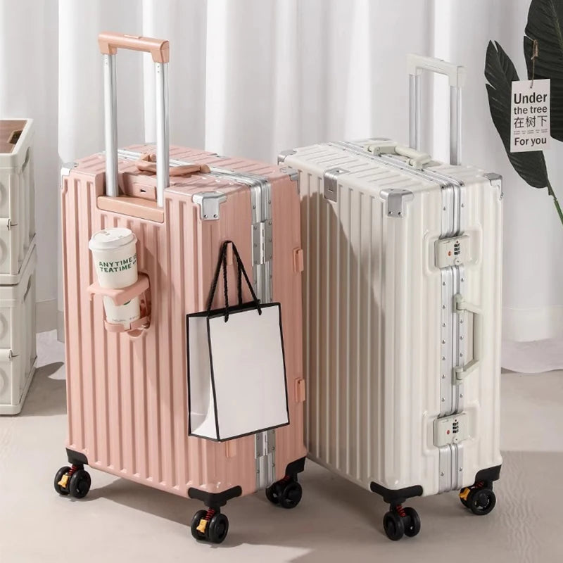 28-Inch Luggage with Brake Wheel/Cup Holder/USB