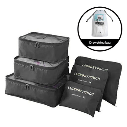8/6pcs Travel Bag Organizer Set