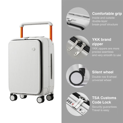 Aluminum Mixi Front Suitcase for Travel