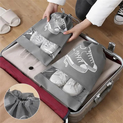 Portable 5/10pcs Shoes Storage Bag Organizer