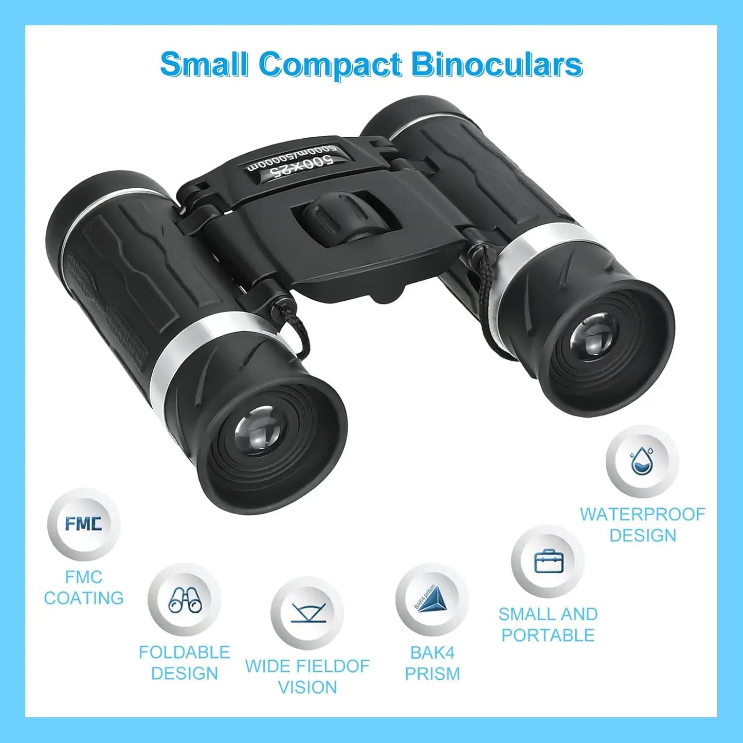 500X25 Portable Hd Zoom Binoculars