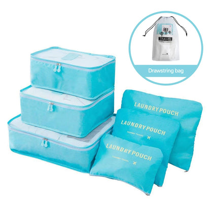 8/6pcs Travel Bag Organizer Set