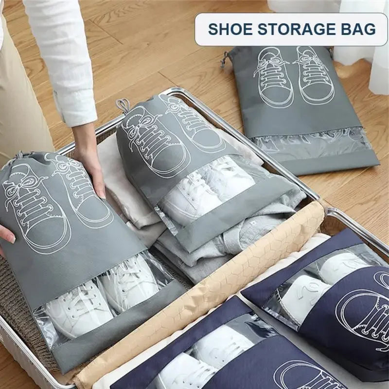 Portable 5/10pcs Shoes Storage Bag Organizer