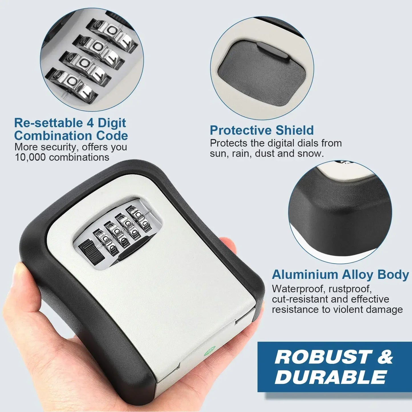 Wall Mount  Box 4 Digit Password Code Security Lock