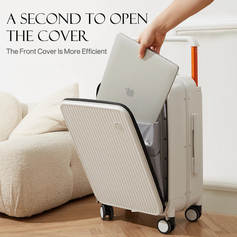 Aluminum Mixi Front Suitcase for Travel