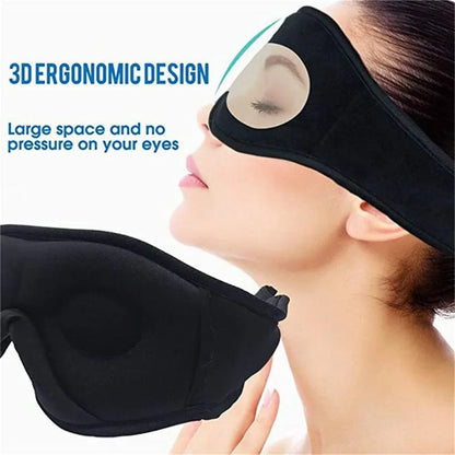 3D Eye Mask with Bluetooth Music Headphones