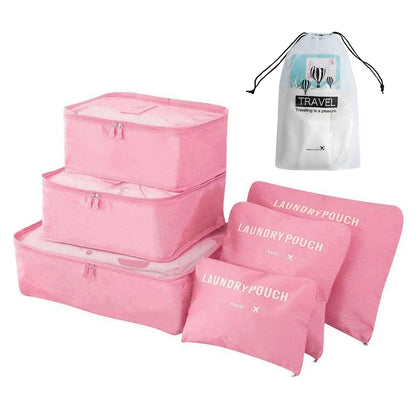 8/6pcs Travel Bag Organizer Set