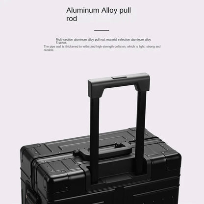 Aluminum Trolley Suitcase with Large Capacity