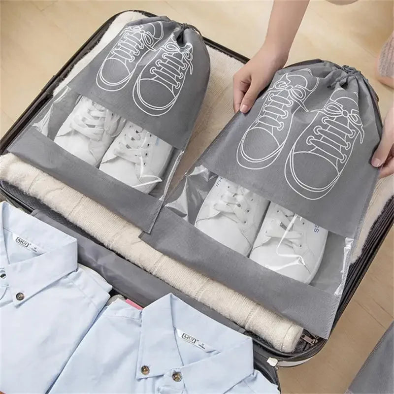 Portable 5/10pcs Shoes Storage Bag Organizer