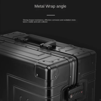 Aluminum Trolley Suitcase with Large Capacity