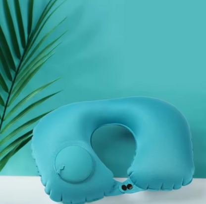 U-Shape Automatic Inflatable Cervical Vertebr Pillow for travel