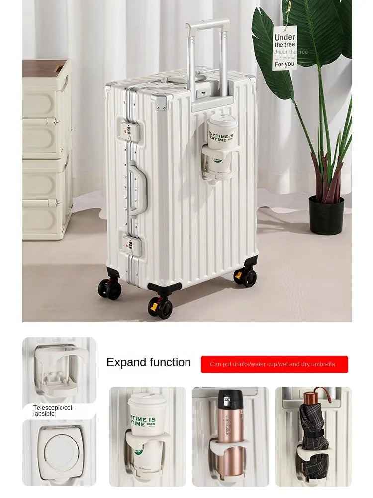 28-Inch Luggage with Brake Wheel/Cup Holder/USB