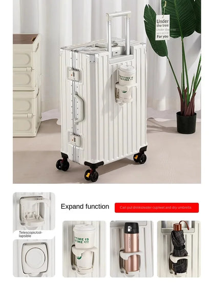 28-Inch Luggage with Brake Wheel/Cup Holder/USB