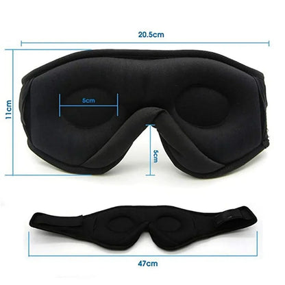 3D Eye Mask with Bluetooth Music Headphones