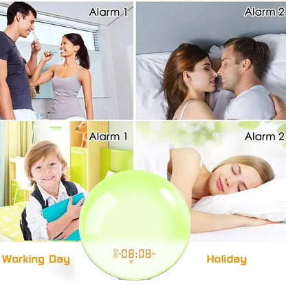 Sunrise Wake Up Light Alarm Clock with Night Light