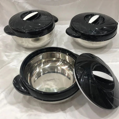 3-Piece Thermal Food Warmer Set 1.5L, 2L & 3L